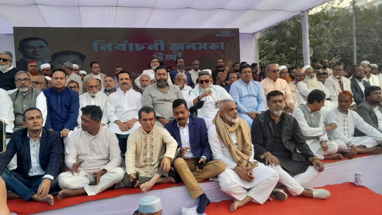 টঙ্গীতে জনসভার মাধ্যমে বিএনপি প্রার্থী মঞ্জুরুল করিম রনির আনুষ্ঠানিক নির্বাচনী প্রচারণা শুরু